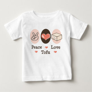 ピースラブトーフ乳児長袖ティー ベビーTシャツ