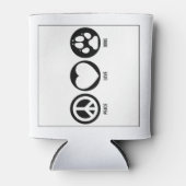 ピースラブドッグスクーラーボックス 缶クーラー (正面)