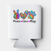 ピースラブドッグ絞り染めドッグポー犬ママ可愛いモテ 缶クーラー (裏面)