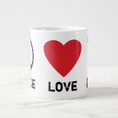 ピースラブドッグ ジャンボコーヒーマグカップ (正面)