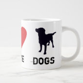 ピースラブドッグ ジャンボコーヒーマグカップ (右)