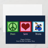 ピースラブドラムズ カスタム ミュージック ショップ クリスマス (正面/裏面)
