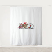 ピースラブナースハロウィンクラシックのTシャツ タペストリー (正面)