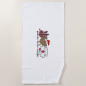 ピースラブナースハロウィンクラシックのTシャツ ビーチタオル (正面)