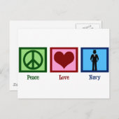 ピースラブネイビー ポストカード (正面/裏面)