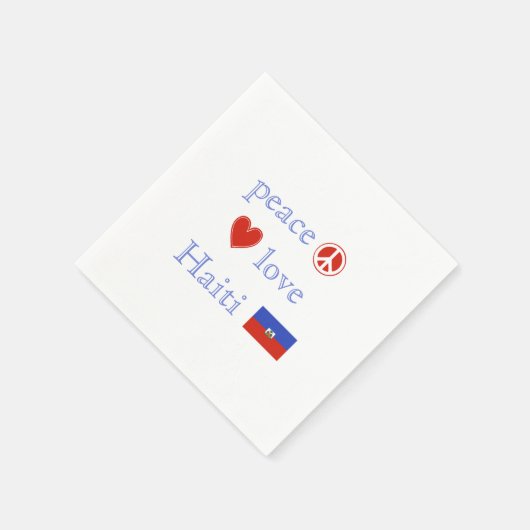 ピースラブハイチ紙パーティーナプキンス スタンダードカクテルナプキン (角)