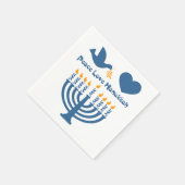 ピースラブハヌカー スタンダードカクテルナプキン (角)