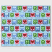 ピースラブハヌカー ラッピングペーパー (フラット)