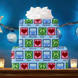 ピースラブハヌカー ラッピングペーパー