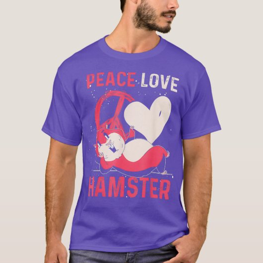 ピースラブハムスター Tシャツ (正面)