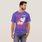 ピースラブハムスター Tシャツ (正面フル)
