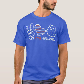 ピースラブハロウィンレトロ Tシャツ
