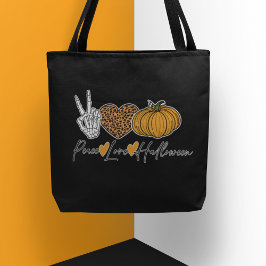 ピースラブハロウィーン トートバッグ