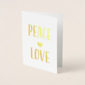 ピースラブハート 箔カード (正面)