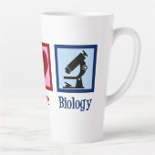 ピースラブバイオロジー先生 カフェラテマグ (右)