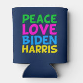 ピースラブバイデン氏ハリスかわいい2024選挙 缶クーラー (裏面)