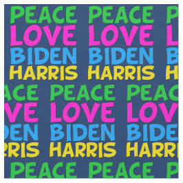 ピースラブバイデン氏ハリス ファブリック