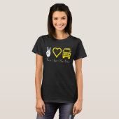 ピースラブバスドライバー Tシャツ (正面フル)