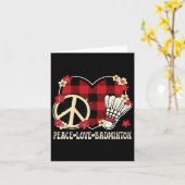 ピースラブバドミントンラバーコスプレ女性女子キッズ カード (黄色い花)