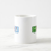 ピースラブバドミントン コーヒーマグカップ (中央)