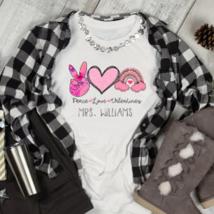 ピースラブバレンタインカスタム Tシャツ