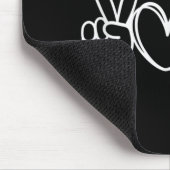 ピースラブバレーボール選手グラフィック マウスパッド (コーナー)