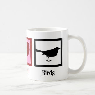 ピースラブバード コーヒーマグカップ