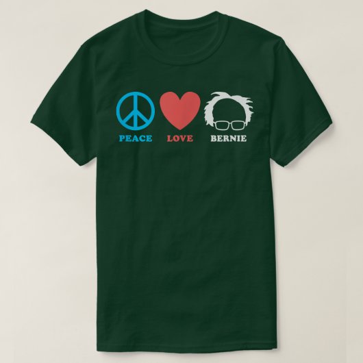 ピースラブバーニーサンダーズ2020 Tシャツ (デザイン正面)