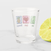 ピースラブパイナップル ショットグラス (裏面)