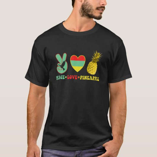 ピースラブパイナップル Tシャツ (正面)