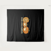 ピースラブパンプキンハロウィーン タペストリー (正面(横))