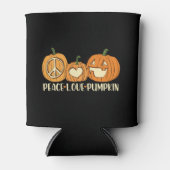 ピースラブパンプキンハロウィーン 缶クーラー (正面)