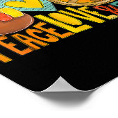 ピースラブパンプキンパイターキーおもしろい感謝祭ファル ポスター (角)