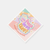 ピースラブパーティークラシックラウンドステッカー紙プレート スタンダードカクテルナプキン (角)