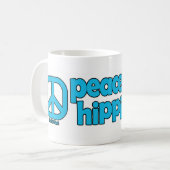 ピースラブヒッピアネスマグ コーヒーマグカップ (正面左)