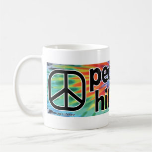 ピースラブヒッピネス絞り染めマグ コーヒーマグカップ