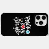 ピースラブヒップホップ踊り Case-Mate iPhoneケース (裏面 (横))