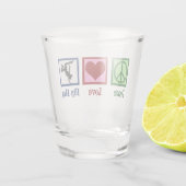 ピースラブヒップホップ ショットグラス (裏面)