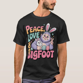 ピースラブビッグフットイースター Tシャツ