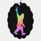 ピースラブビッグフット オーナメントカード (左)