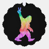 ピースラブビッグフット オーナメントカード (正面)