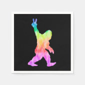 ピースラブビッグフット スタンダードカクテルナプキン (正面)