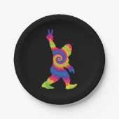 ピースラブビッグフット – ビッグフット愛好家 ペーパープレート (正面)