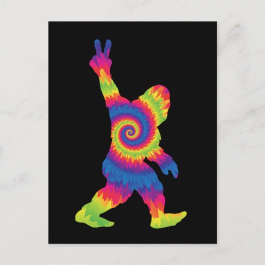 ピースラブビッグフット – ビッグフット愛好家 ポストカード (正面)