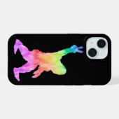 ピースラブビッグフット iPhone 15ケース (裏面横)