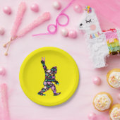 ピースラブビッグフートヒッピーおもしろいビッグフート恋人 ペーパープレート (パーティー)