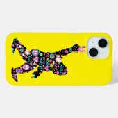 ピースラブビッグフートヒッピーおもしろいビッグフート恋人 Case-Mate iPhoneケース (裏面 (横))