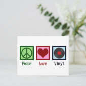 ピースラブビニールレコード ポストカード (スタンド正面)