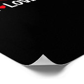 ピースラブビンゴラッキーおもしろい賭博 ポスター (角)