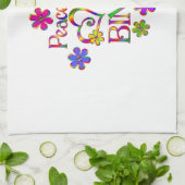 ピースラブビンゴ キッチンタオル (折り畳み)